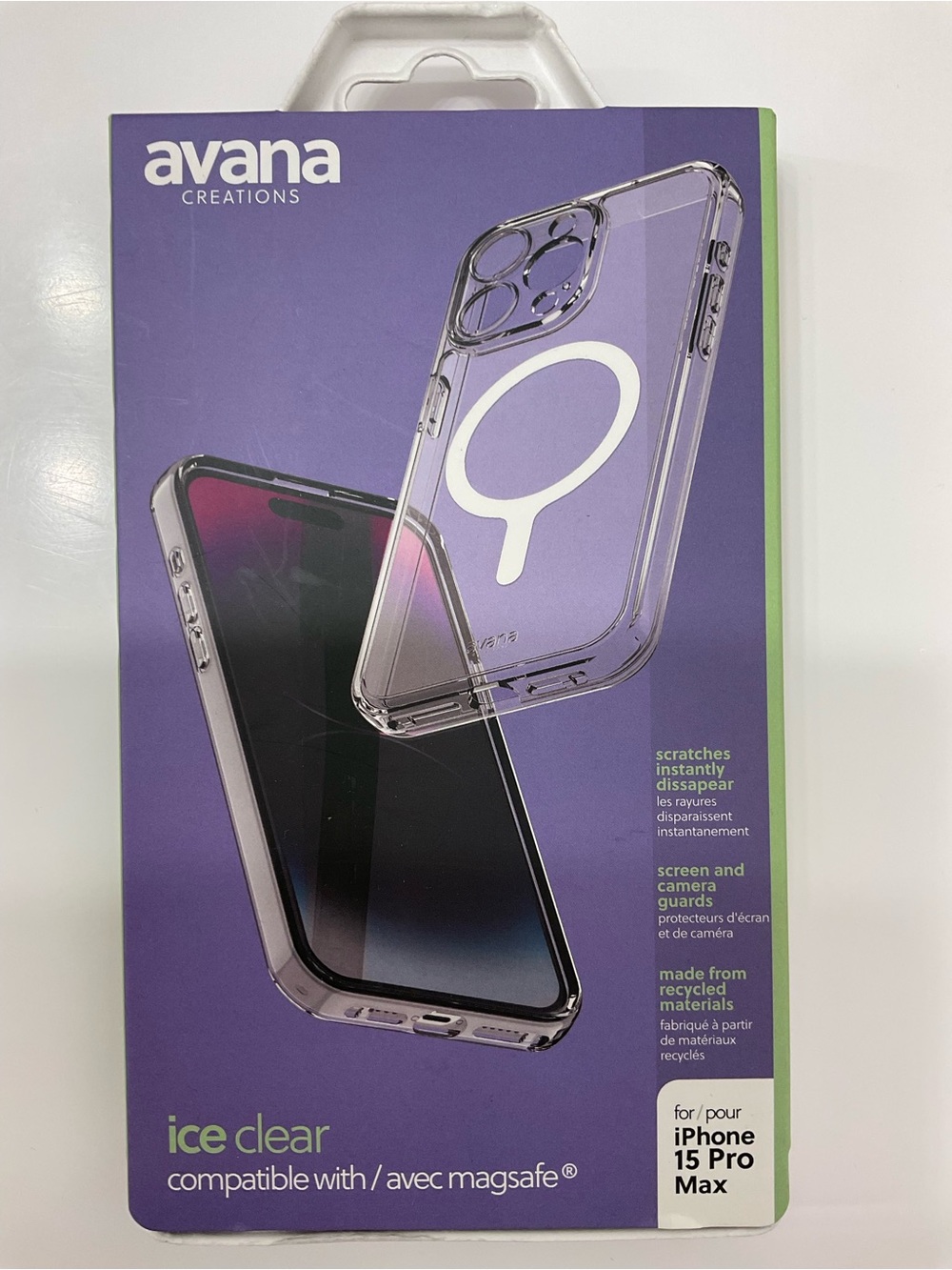 NIB Avana Creation Ice Clear MagSafe Compatible Case for iPhone 15 Pro Max - Picture 2 of 4